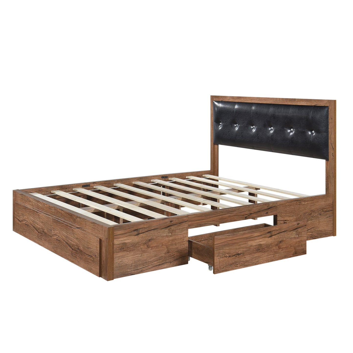 Modern Simplicity Queen Size Wood Platform Bed