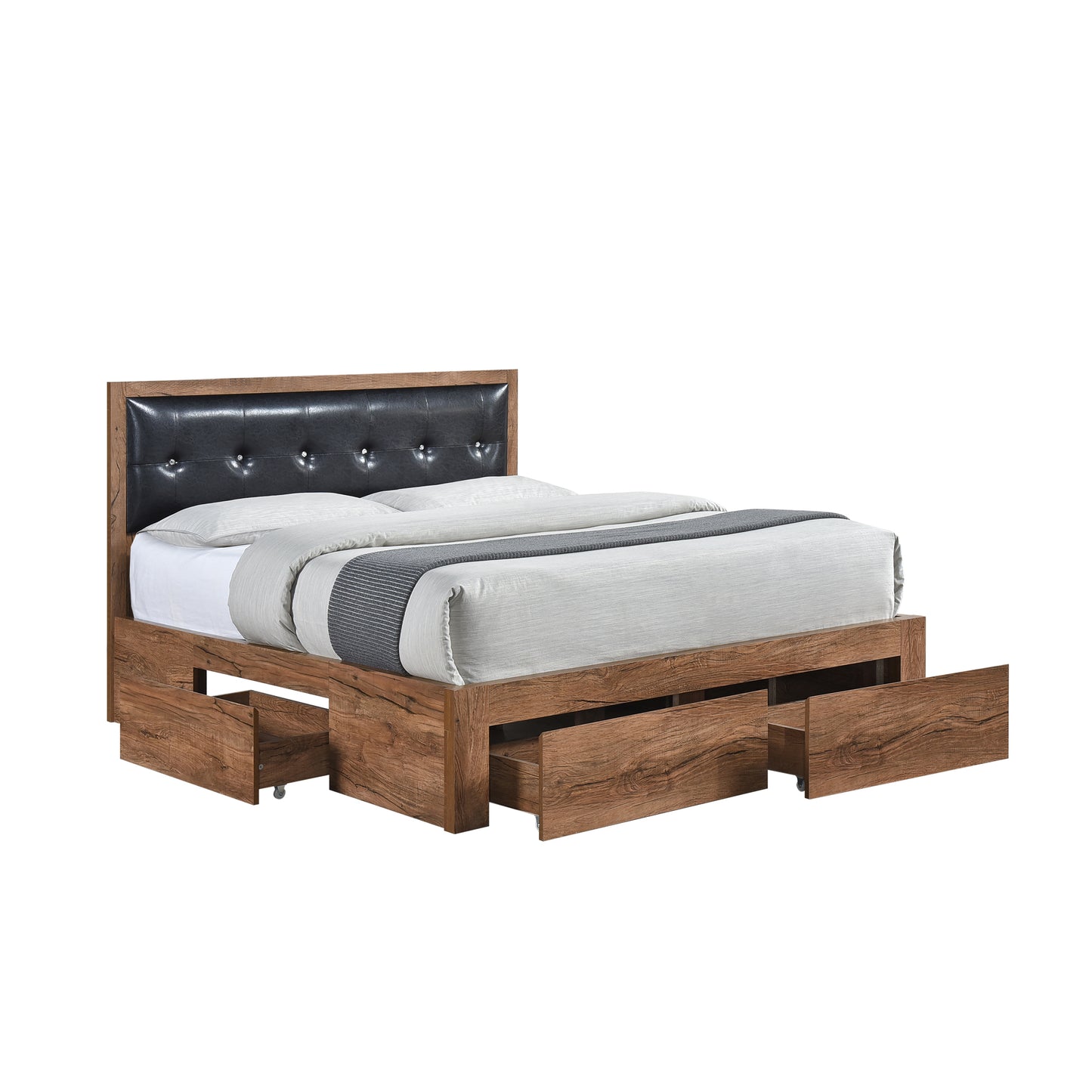 Modern Simplicity Queen Size Wood Platform Bed