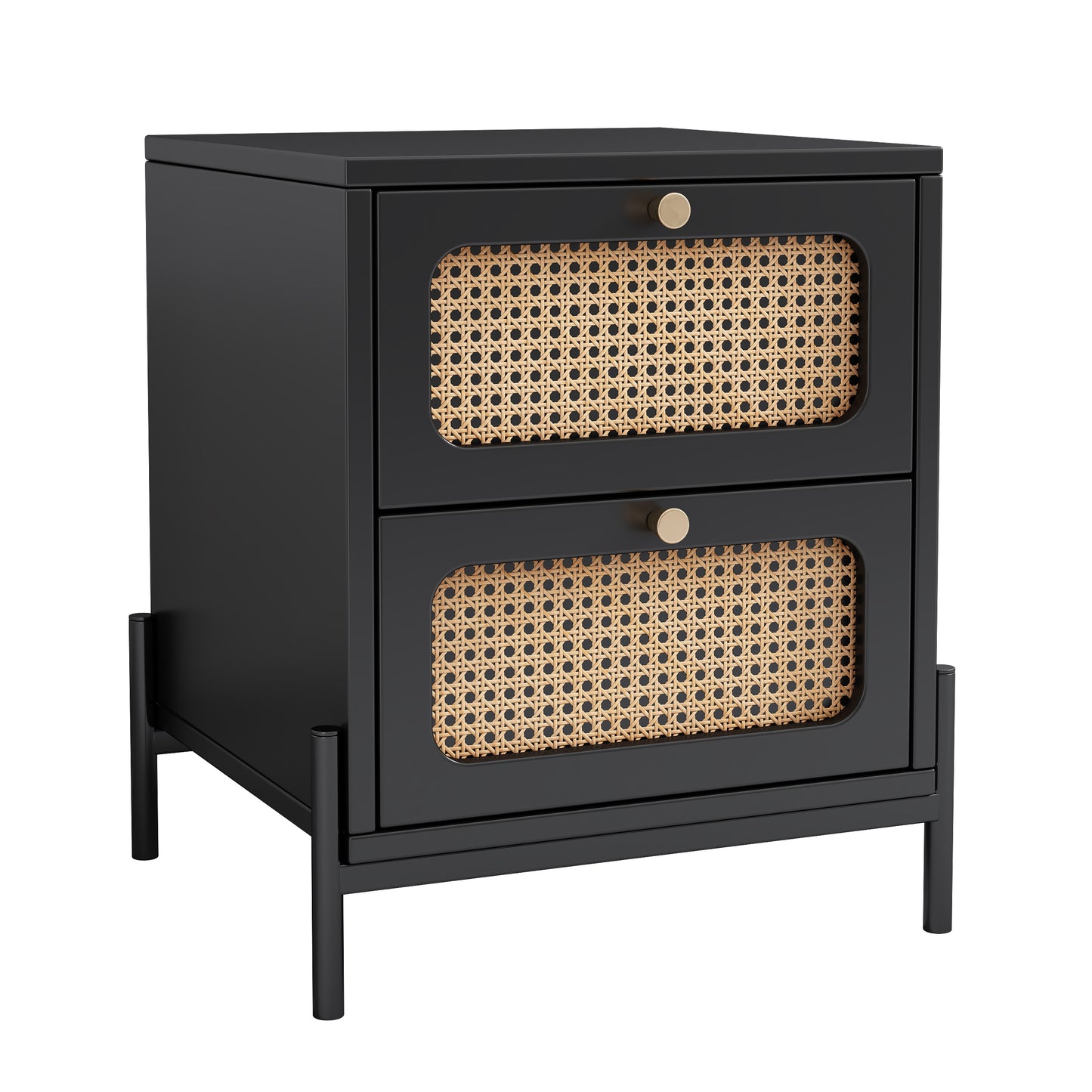 Cannage Rattan Nightstand