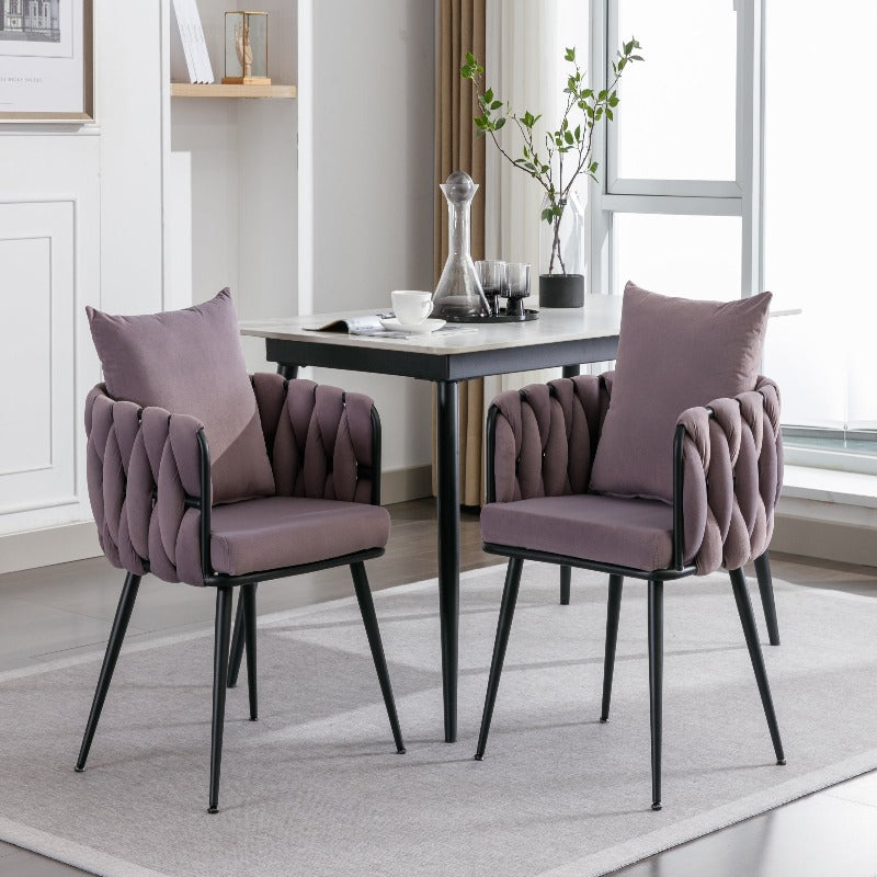 Modern Elegance Velvet Dining Chairs Set