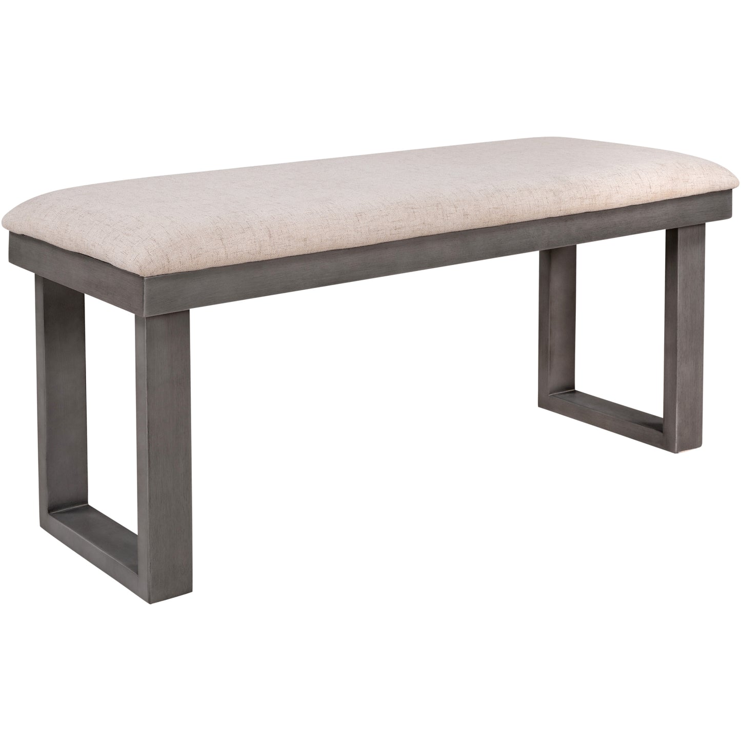 Modern Gray Solid Wood 6-Piece Dining Set