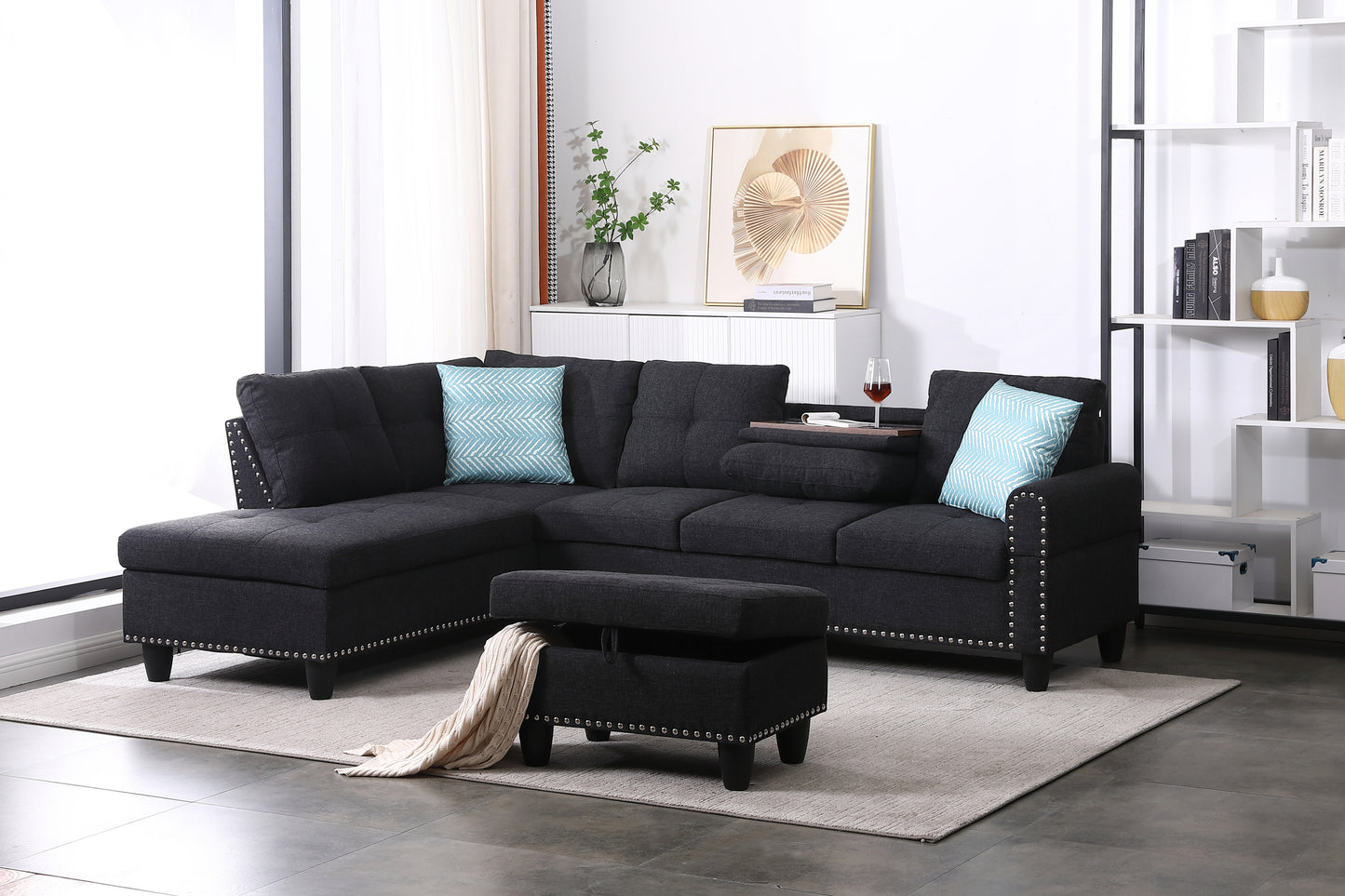 98" Wide Left Hand Facing Sofa