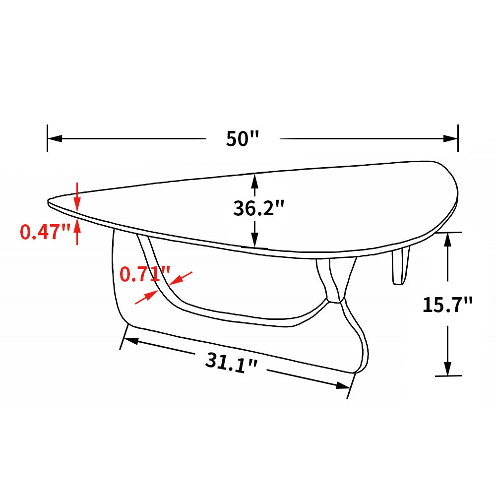 Modern Geometric Marvel Coffee Table