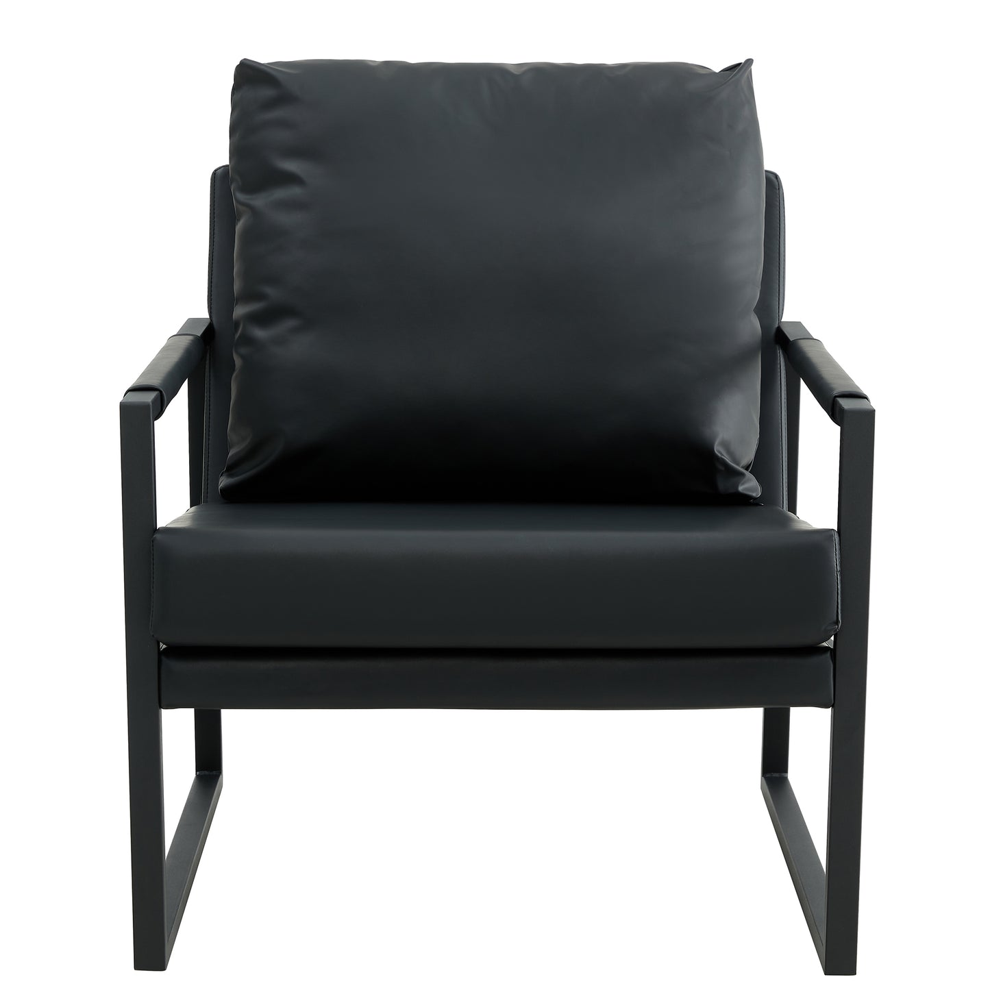 PU Leather Accent Arm Chair