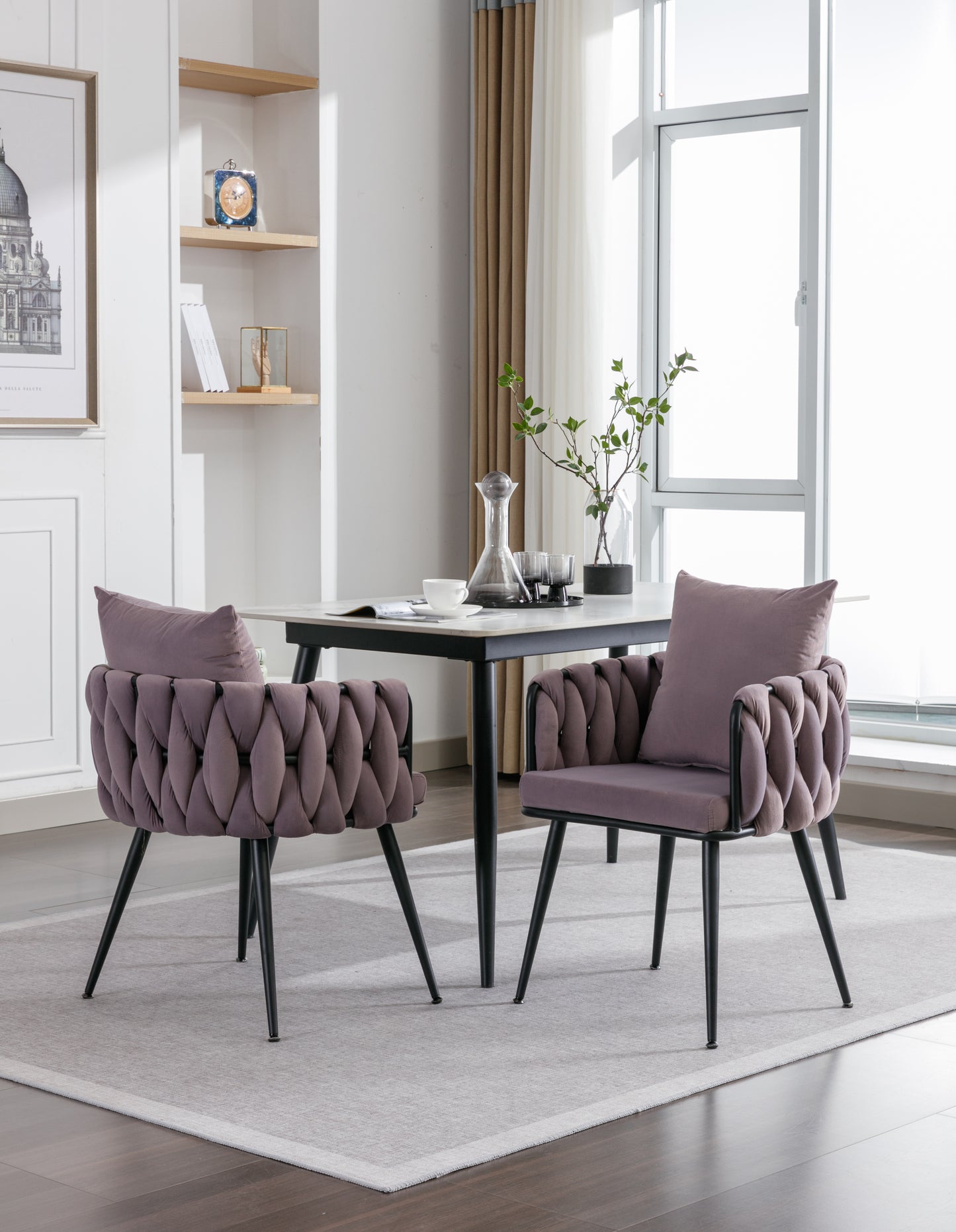 Modern Elegance Velvet Dining Chairs Set