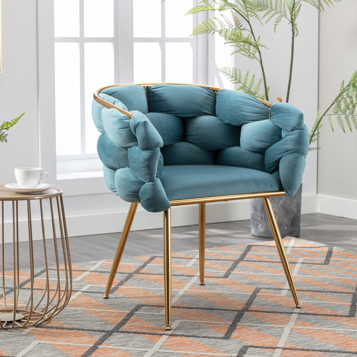 Luxury Leisure Velvet Single Sofa Chair