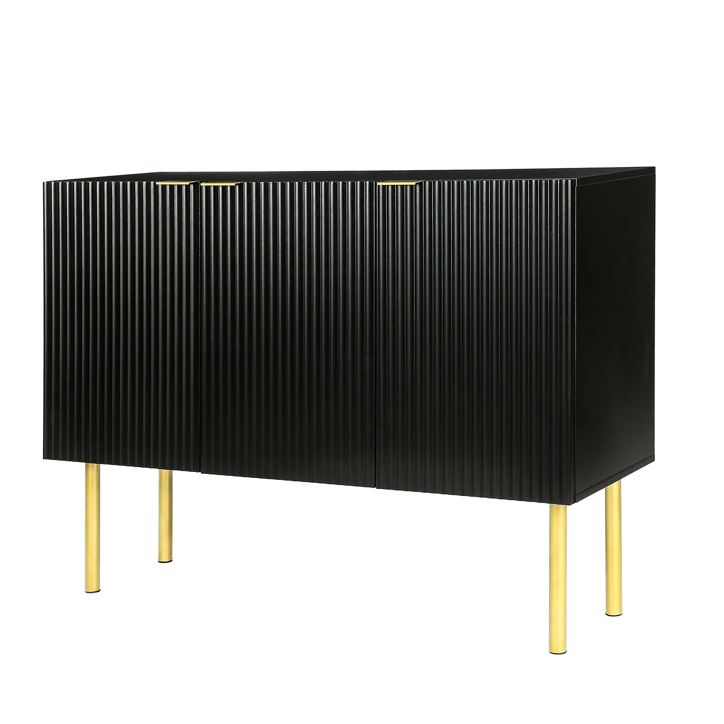 Modern Simple Sideboard with Gold Accents
