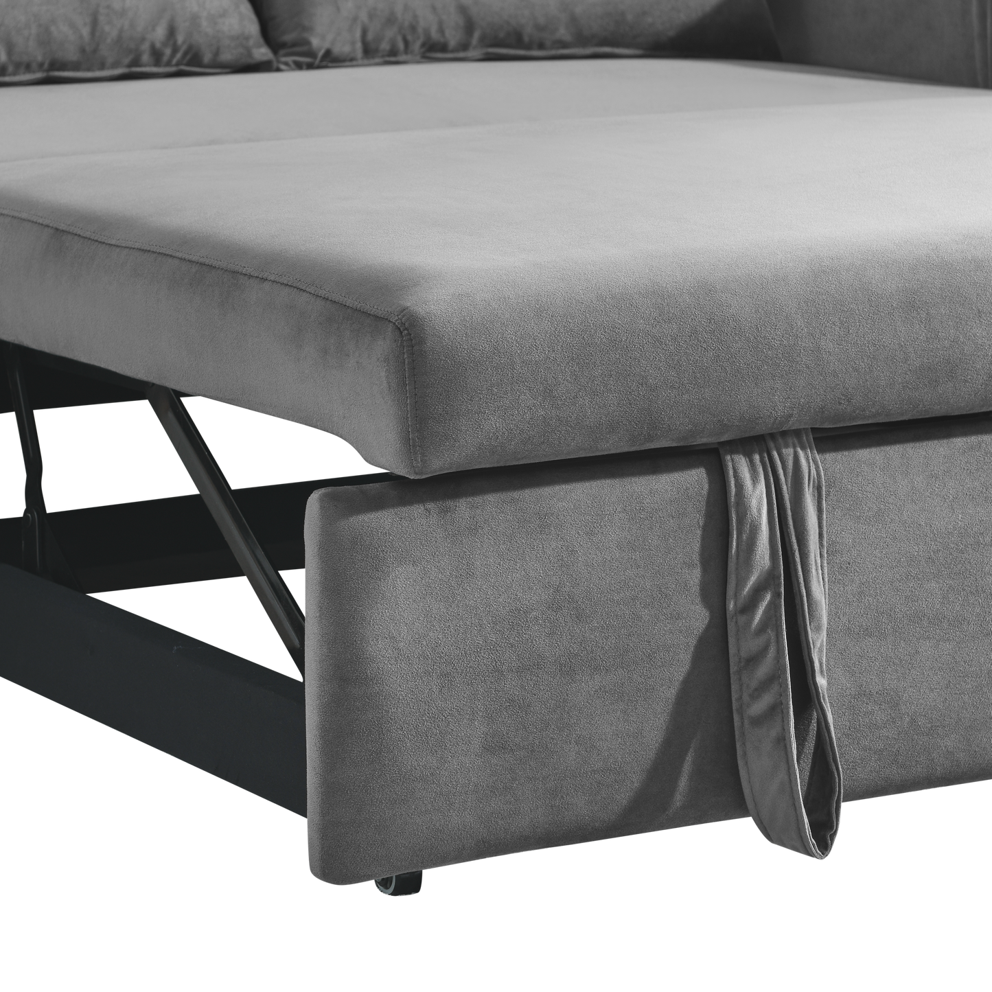 Convertible Velvet Sleeper Sofa Bed