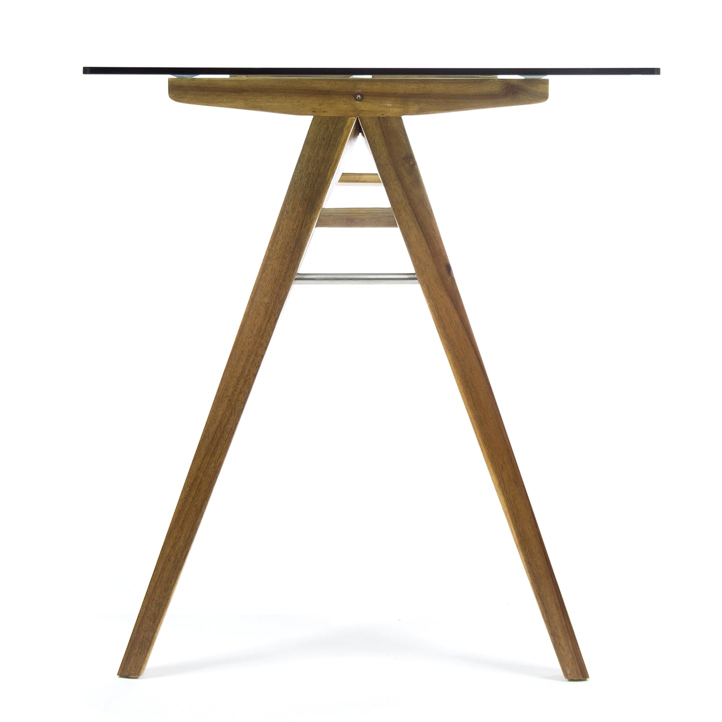 Natural Wood Glass Desk