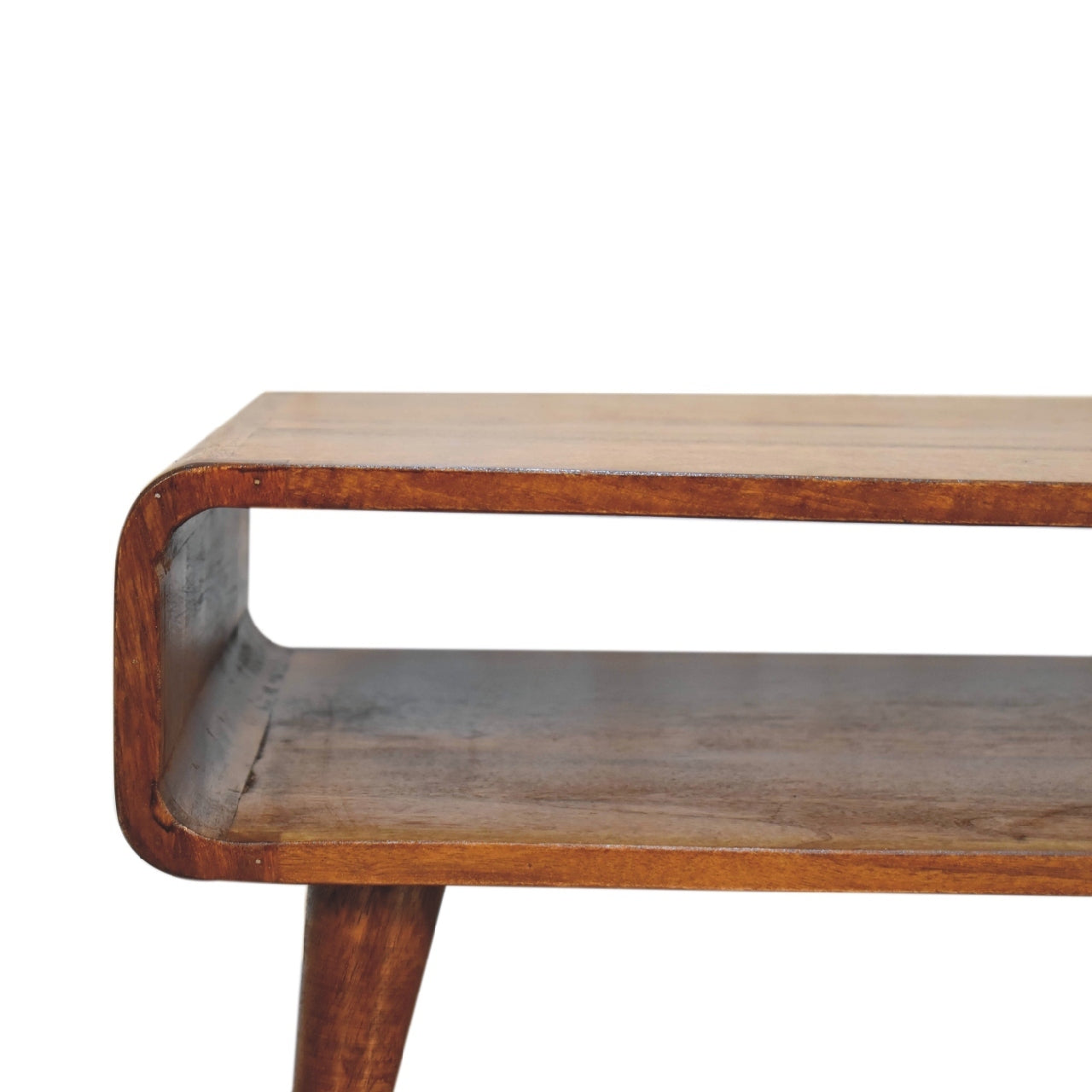 Wood Open Chestnut Media Unit