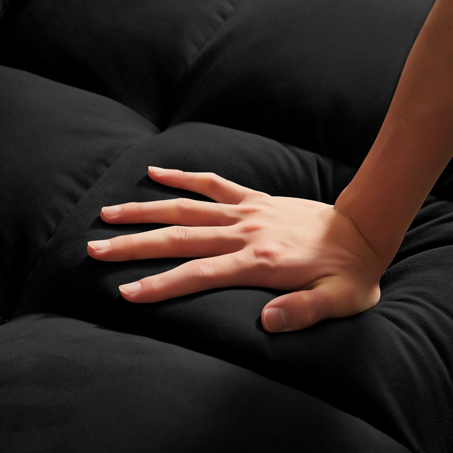 Velvet Convertible Loveseat Sleeper Sofa