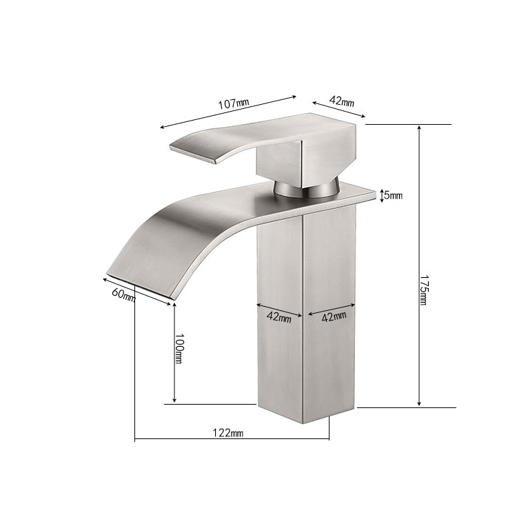 Waterfall Spout Faucet Bathroom Vanity
