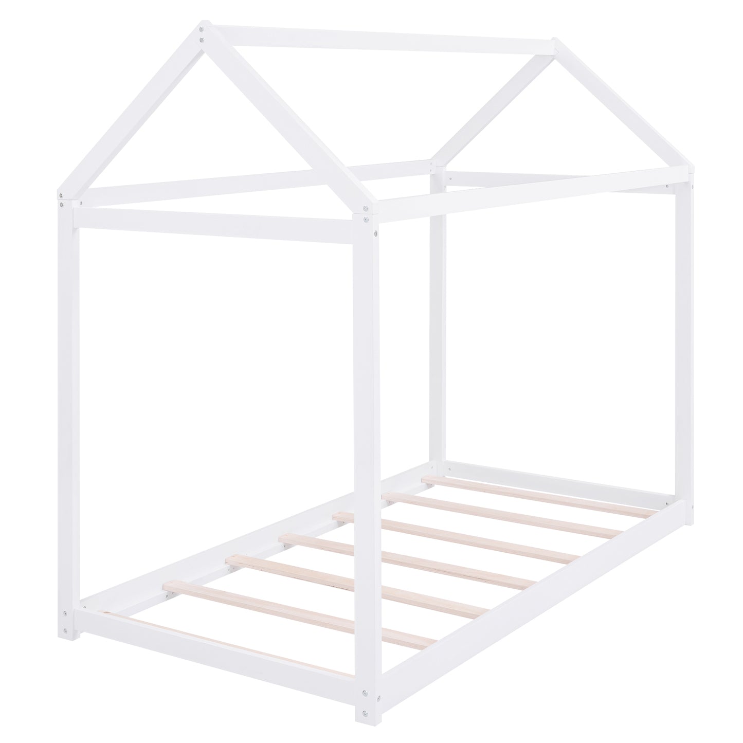 Twin Size Wooden House Bed