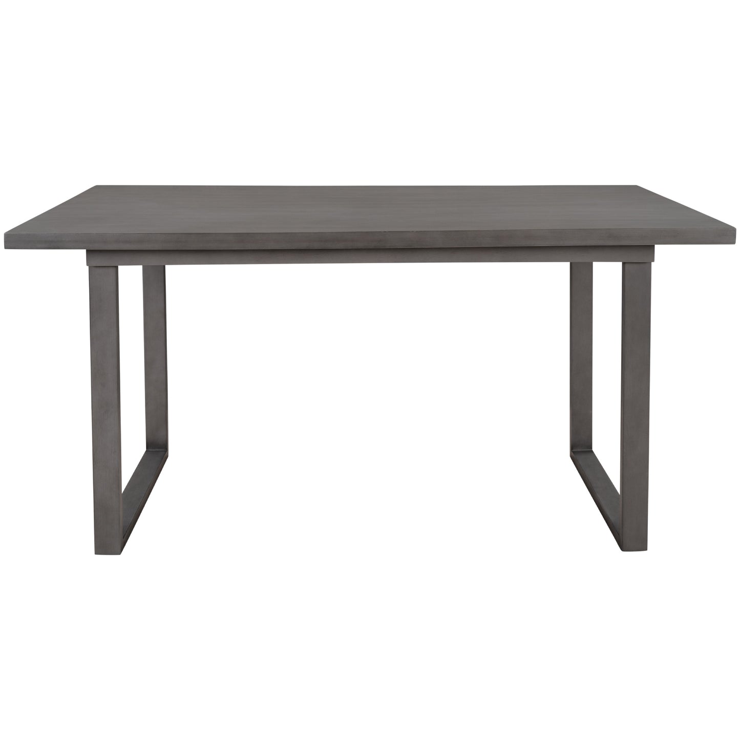 Modern Gray Solid Wood 6-Piece Dining Set