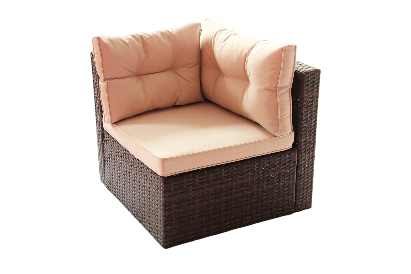 PE Rattan Garden Corner Sofa Set