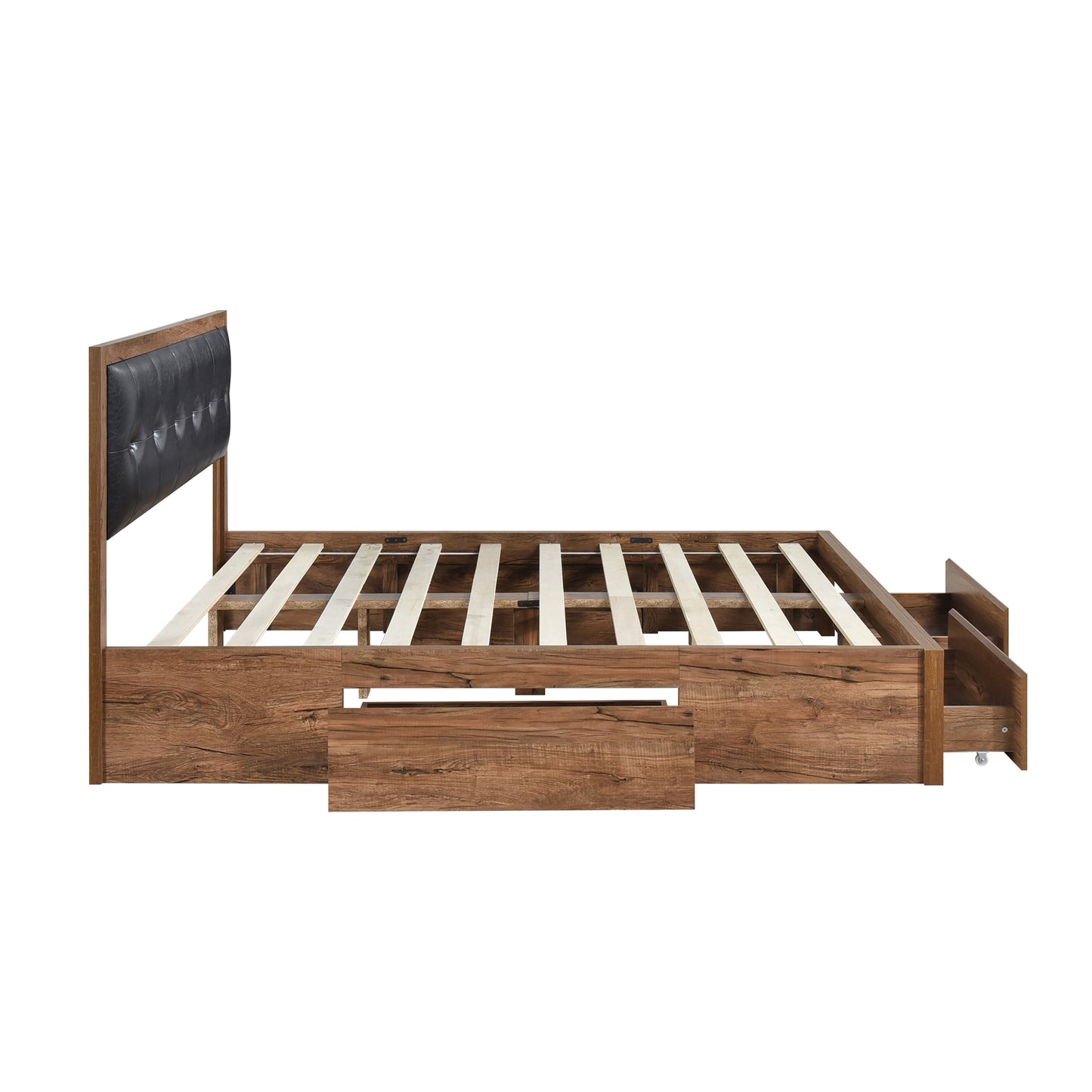 Modern Simplicity Queen Size Wood Platform Bed