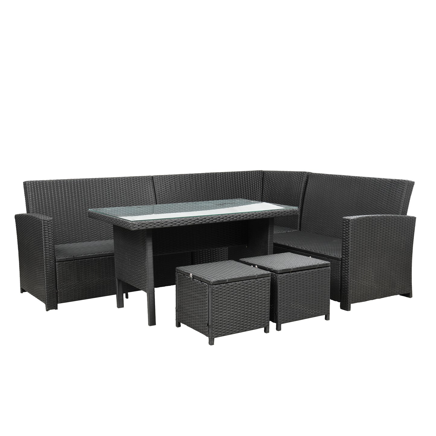 6-Piece Patio Outdoor Sectional Sofa