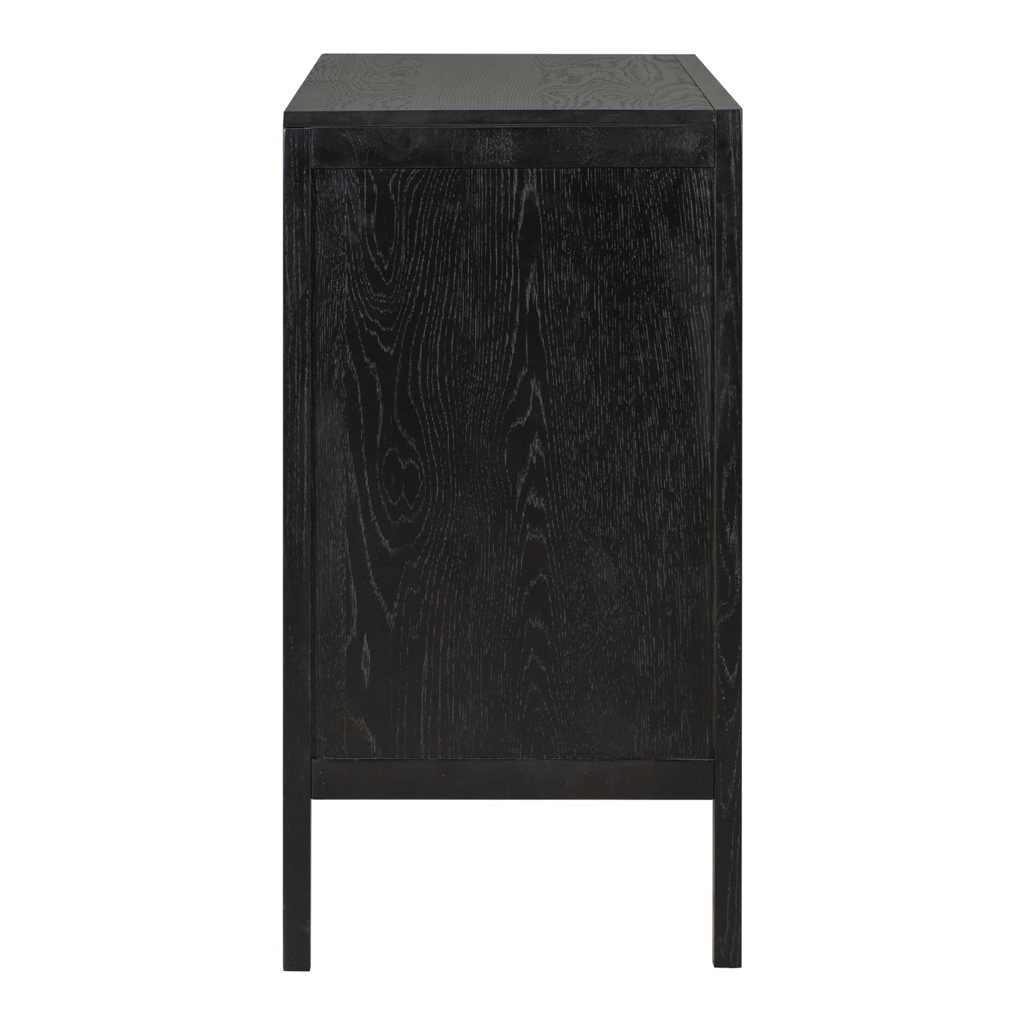 Modern Black Wooden Sideboard Cabinet