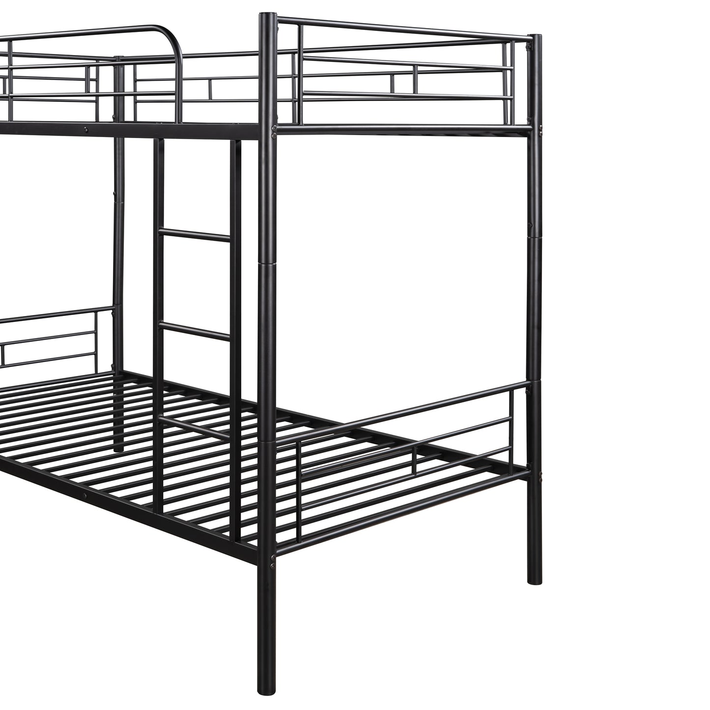 Twin Metal Bunk Bed -Black