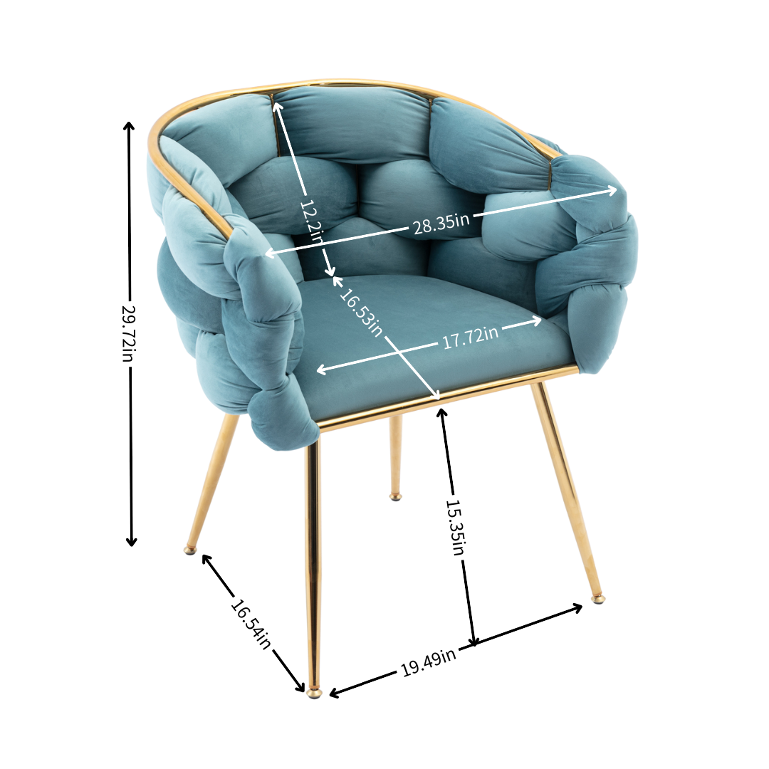 Luxury Leisure Velvet Single Sofa Chair