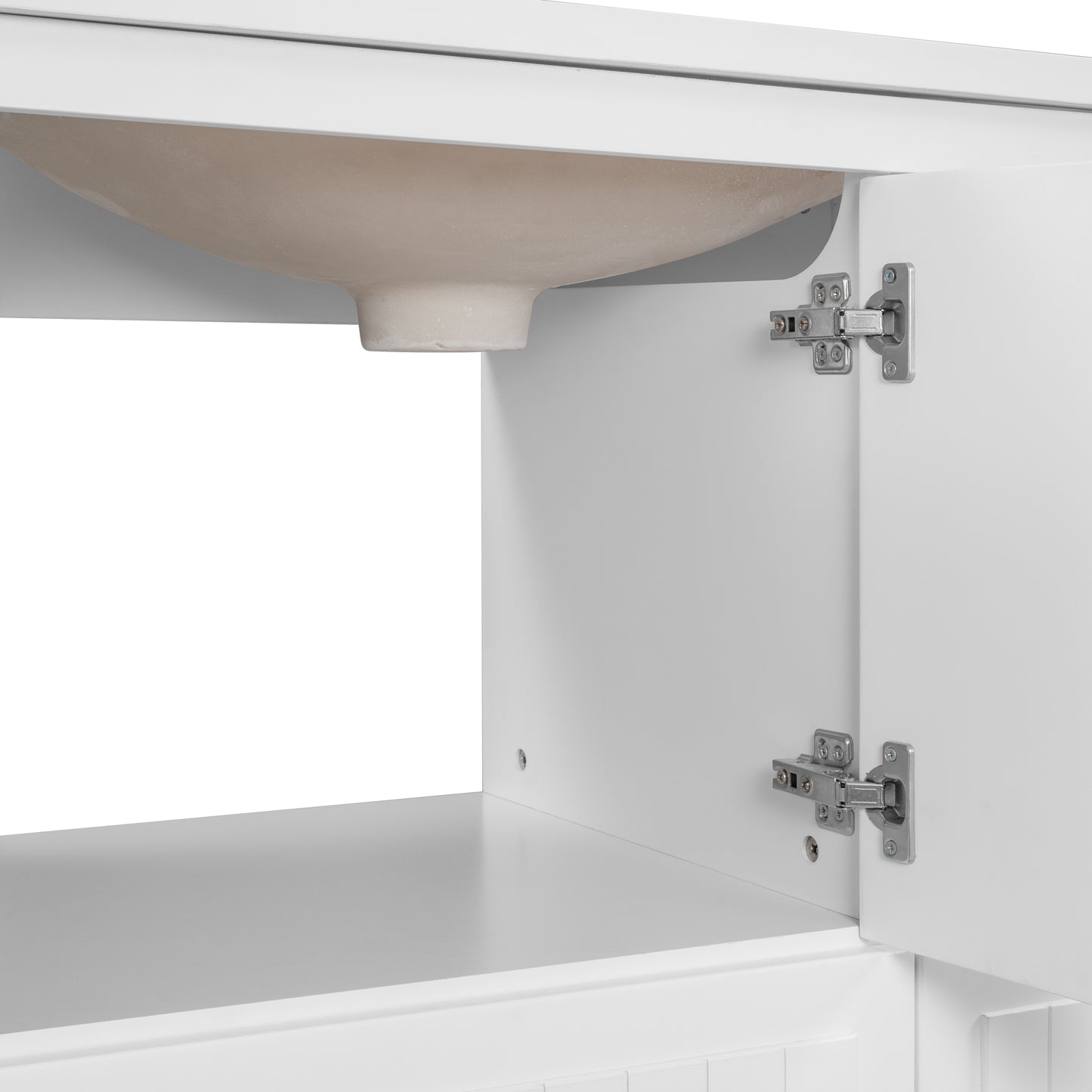 36" Bathroom Vanity With Ceramic Basin