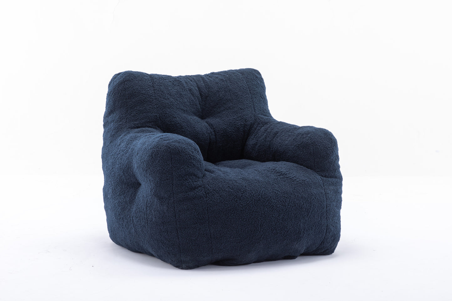 Teddy Fabric Tufted Bean Bag Chair