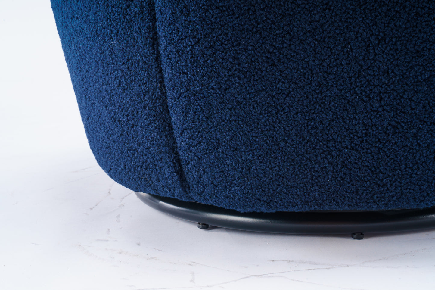 Teddy Fabric Swivel Accent Armchair