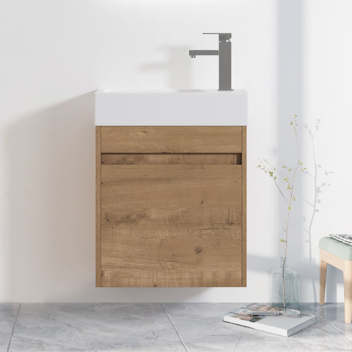 18'' Wall Mounted Bathroom Vanity