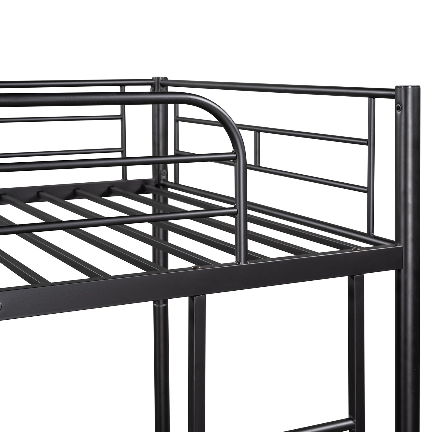 Twin Metal Bunk Bed -Black