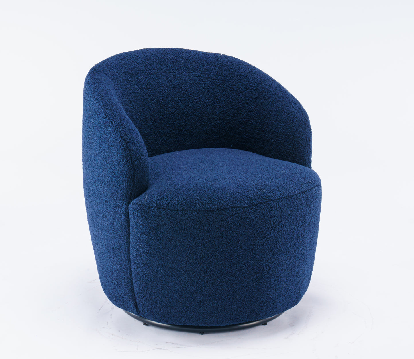 Teddy Fabric Swivel Accent Armchair