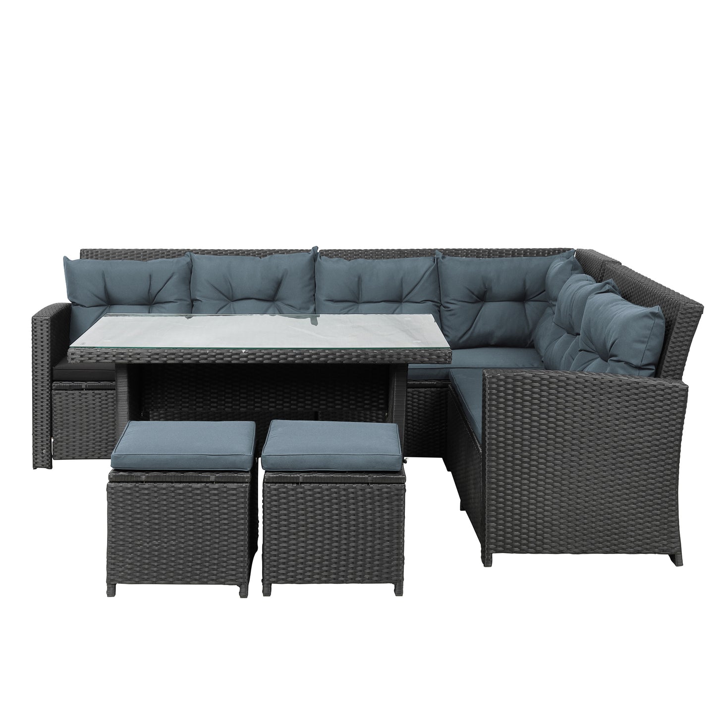 6-Piece Patio Outdoor Sectional Sofa