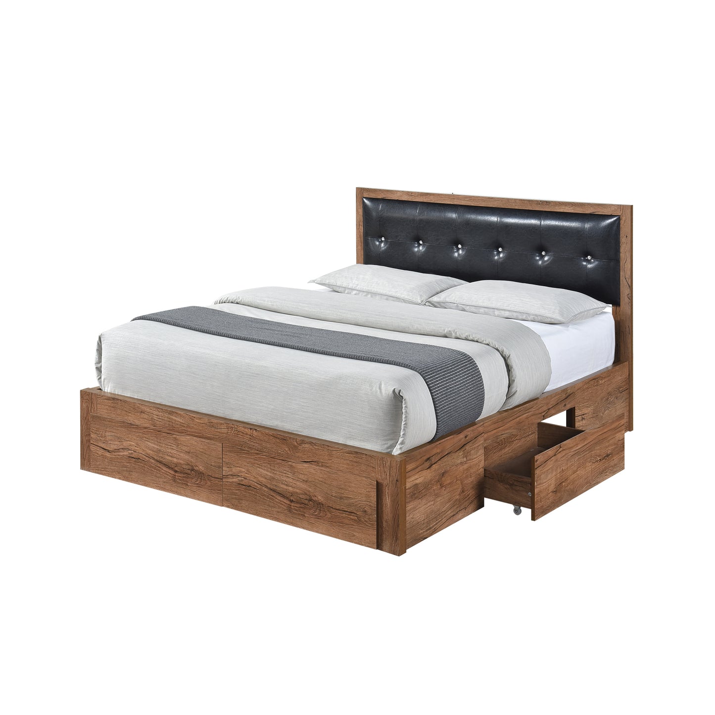Modern Simplicity Queen Size Wood Platform Bed
