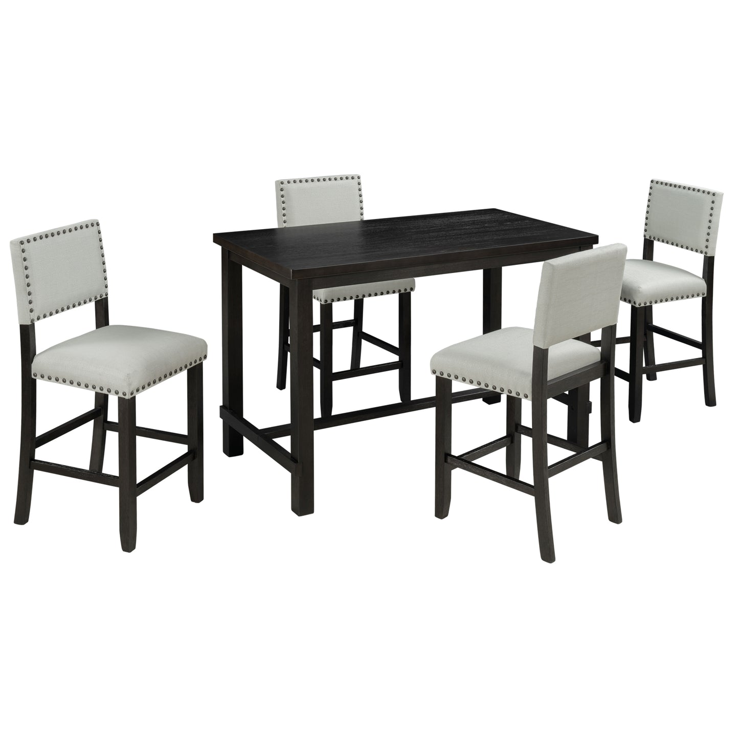 5-Piece Counter Height Dining Set - View 25 - MuMu