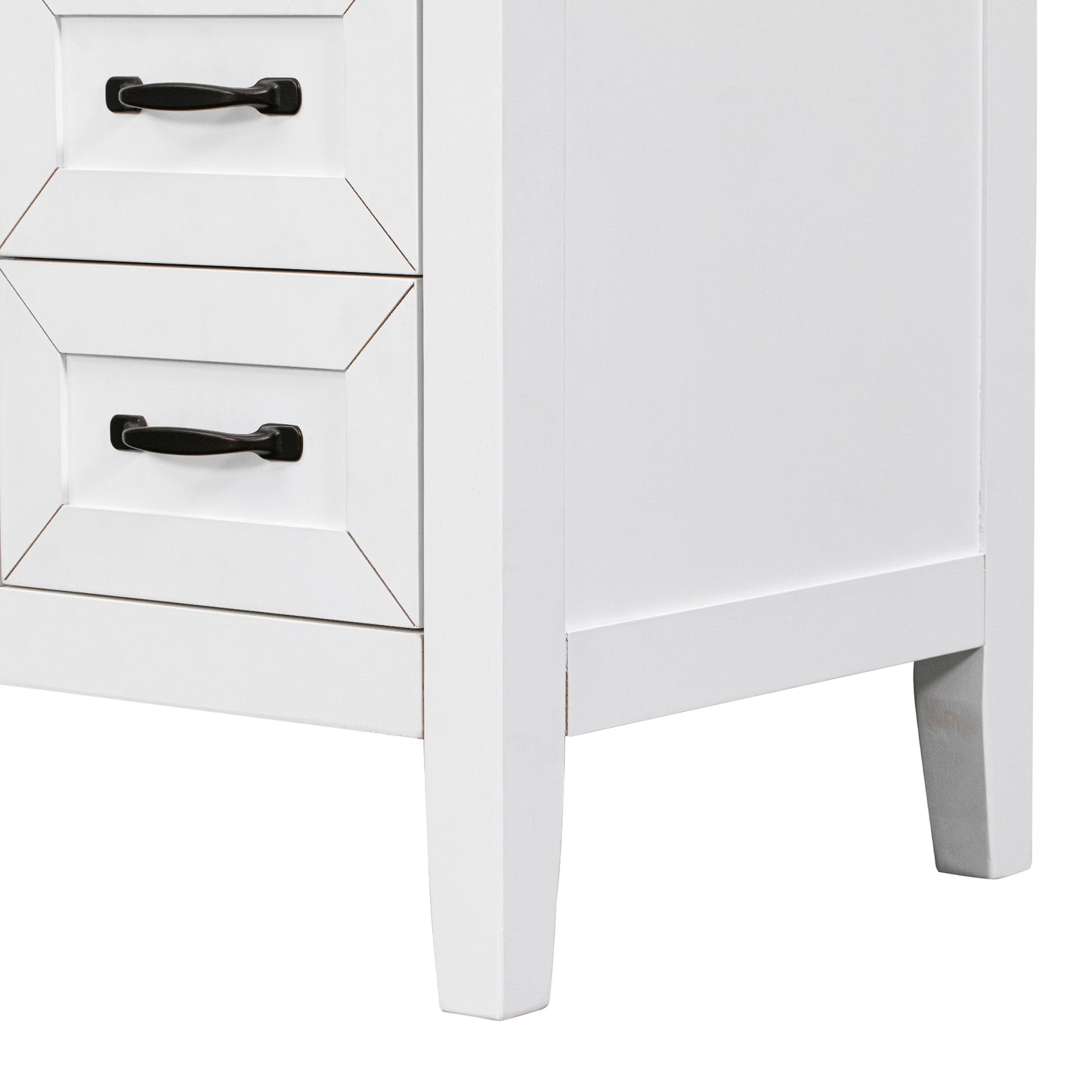 White Bathroom Vanity with Sink Combo