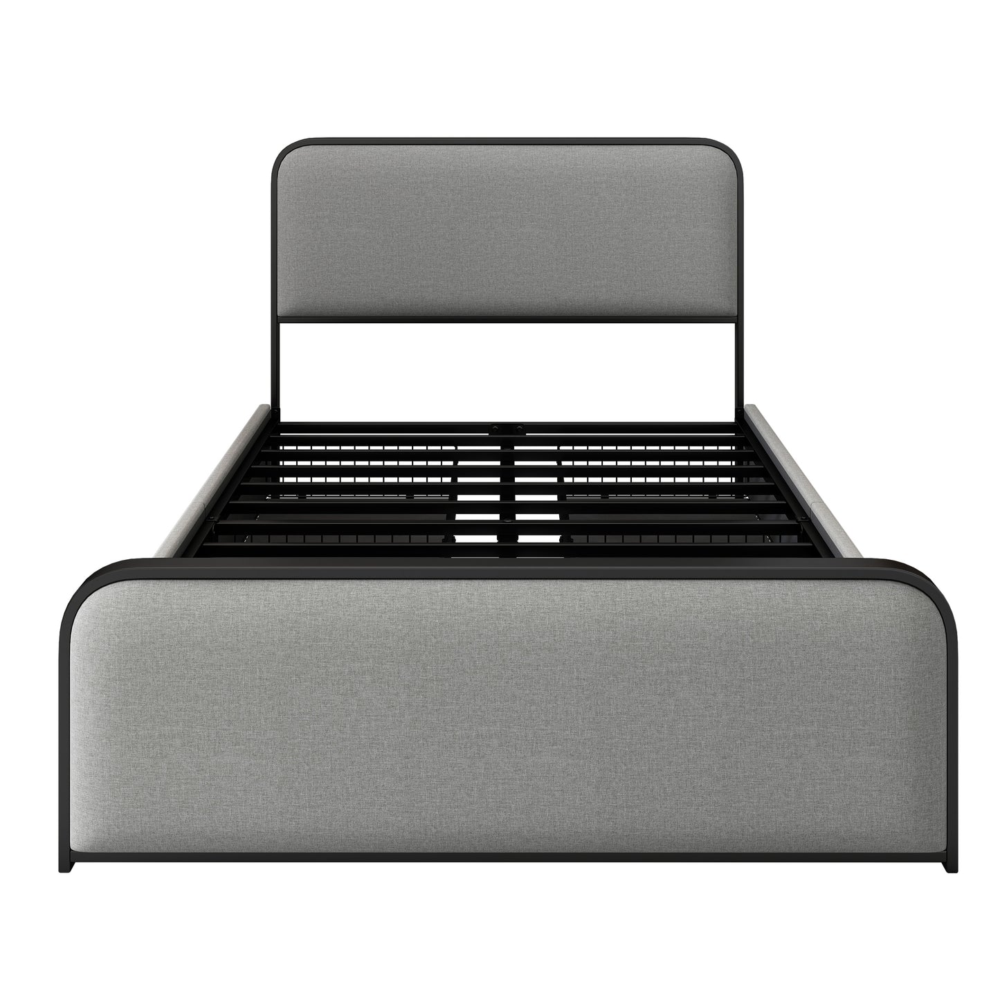 Modern Storage Full Size Metal Bed
