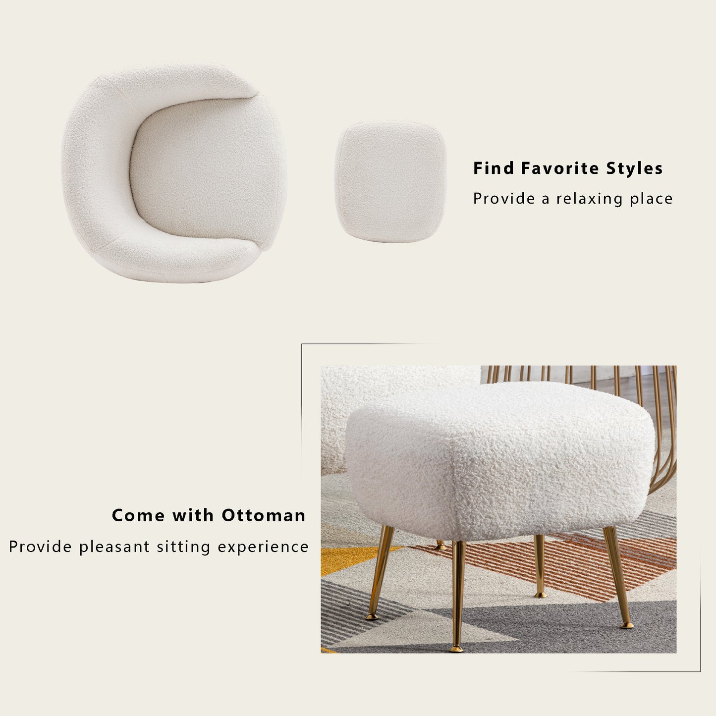 Orisfur Modern Comfy Leisure Accent Chair
