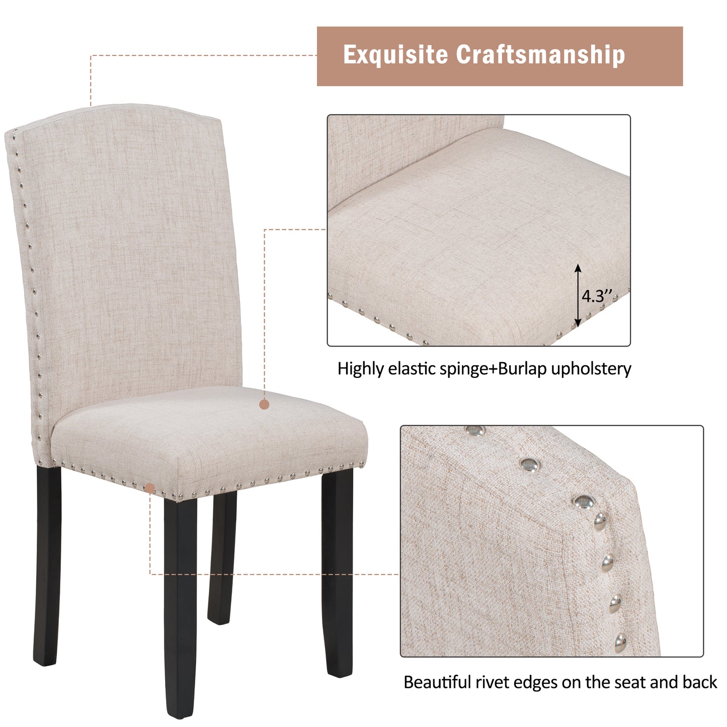 Modern Style Marbled Veneer Dining Set