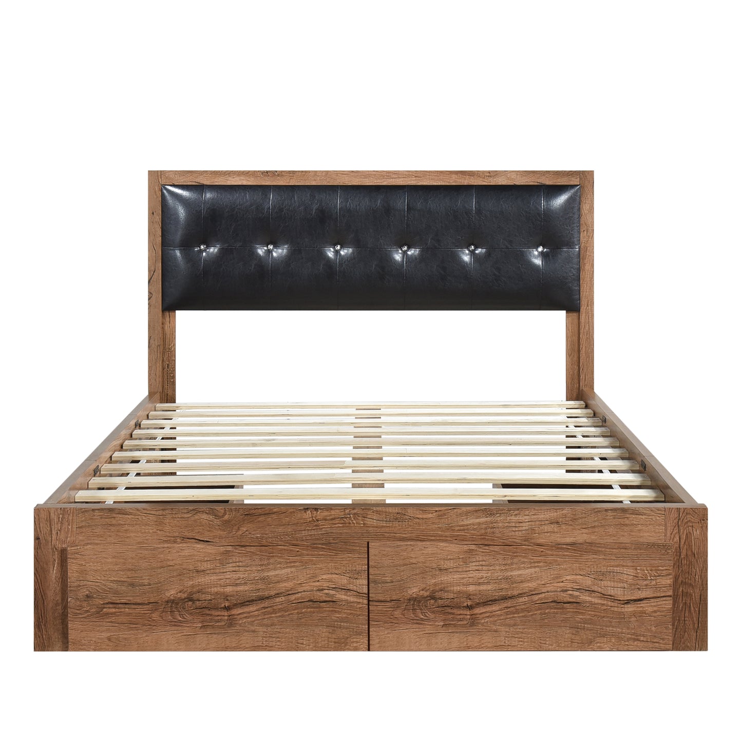 Modern Simplicity Queen Size Wood Platform Bed