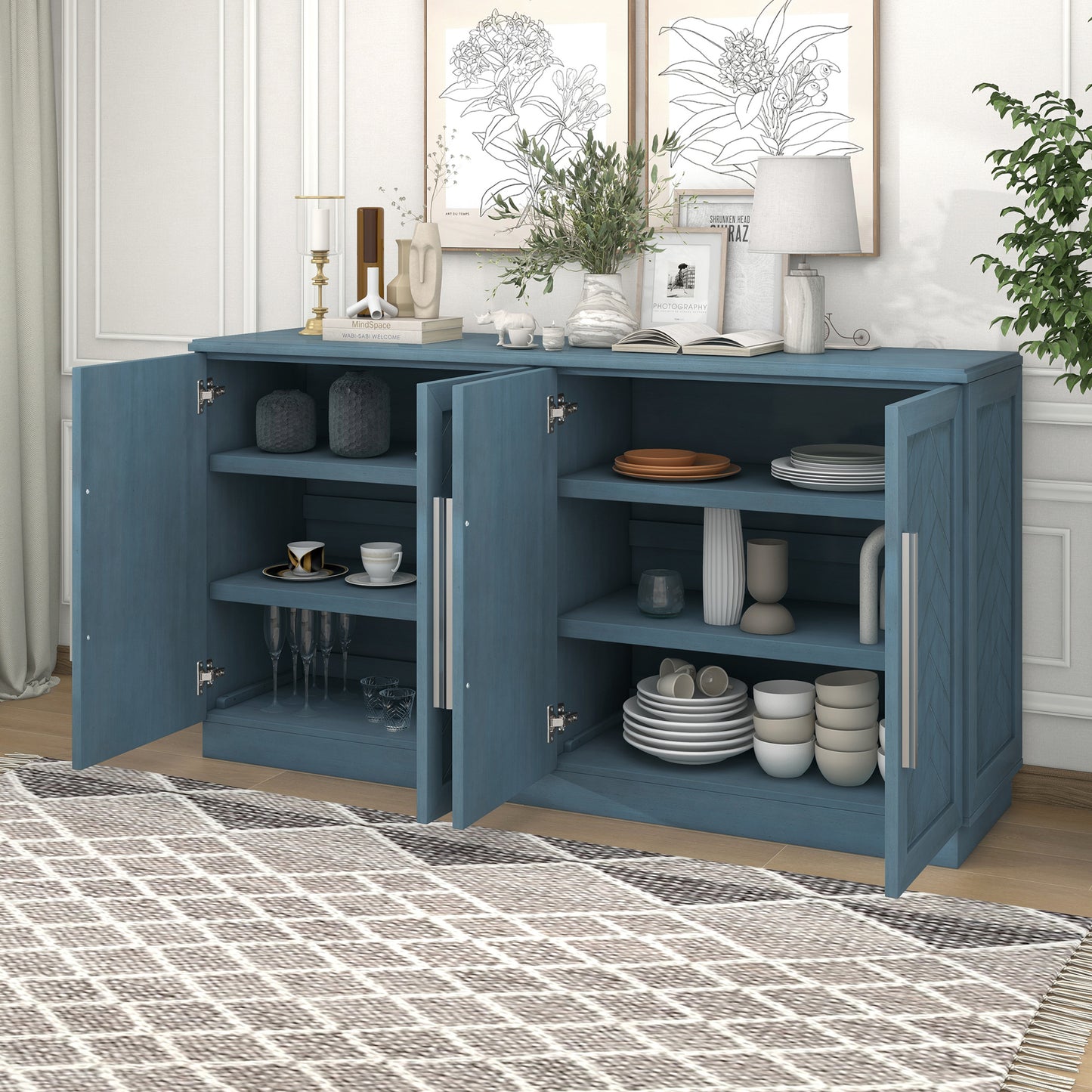 TREXM Sideboard Buffet Cabinet