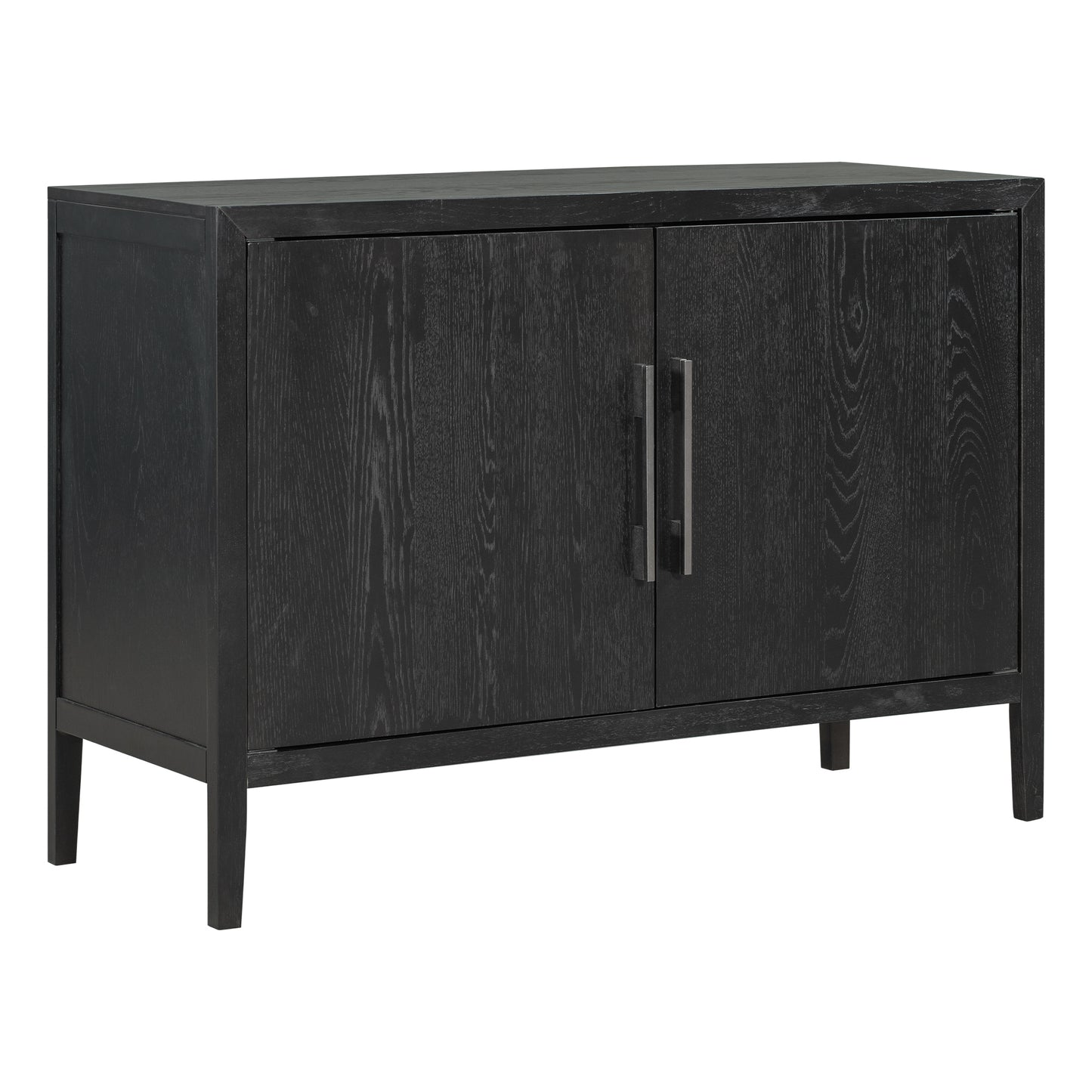 Modern Black Wooden Sideboard Cabinet