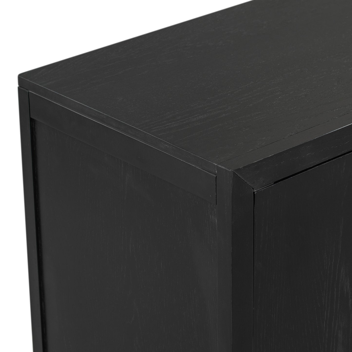 Modern Black Wooden Sideboard Cabinet