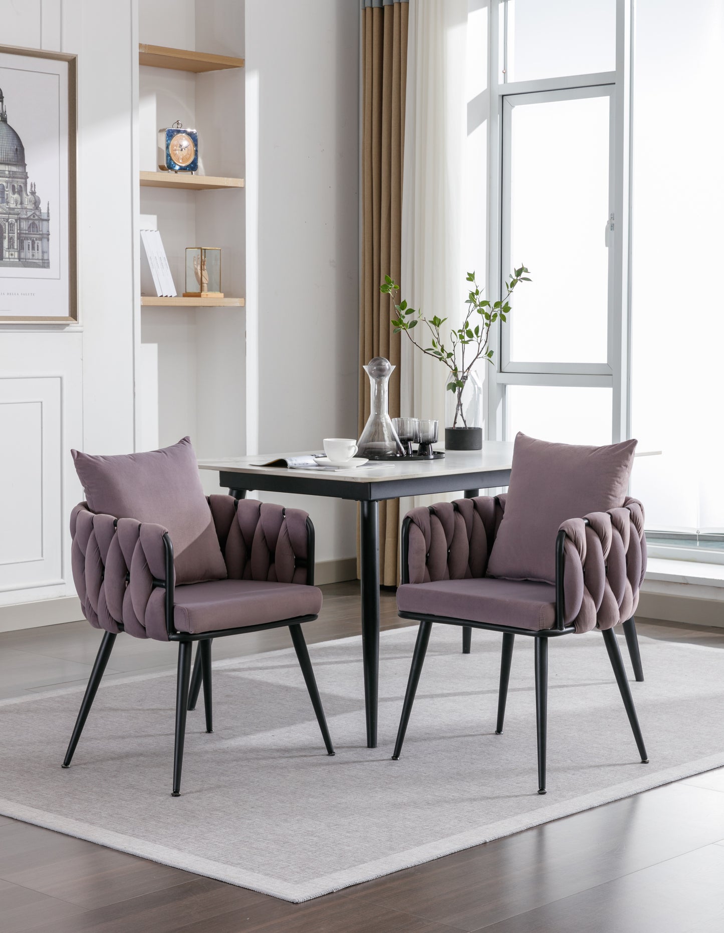 Modern Elegance Velvet Dining Chairs Set