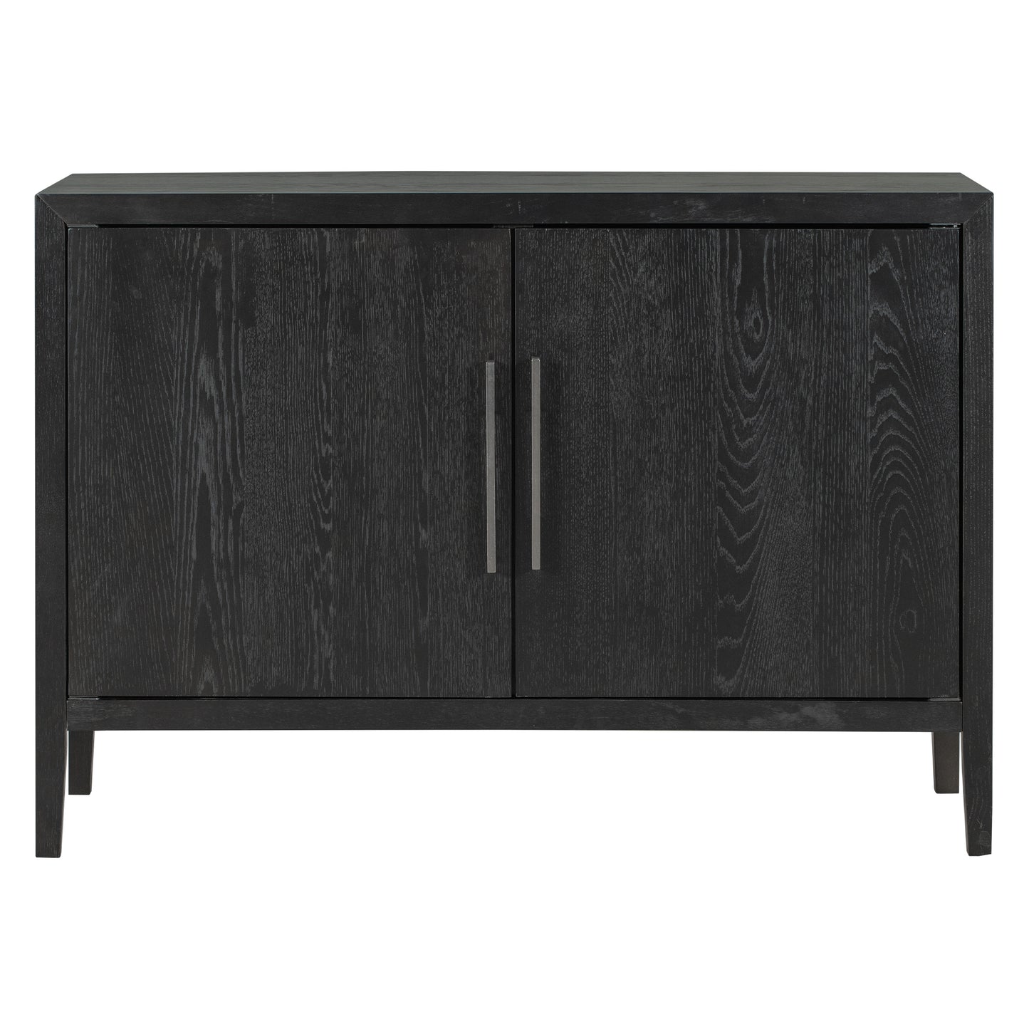 Modern Black Wooden Sideboard Cabinet