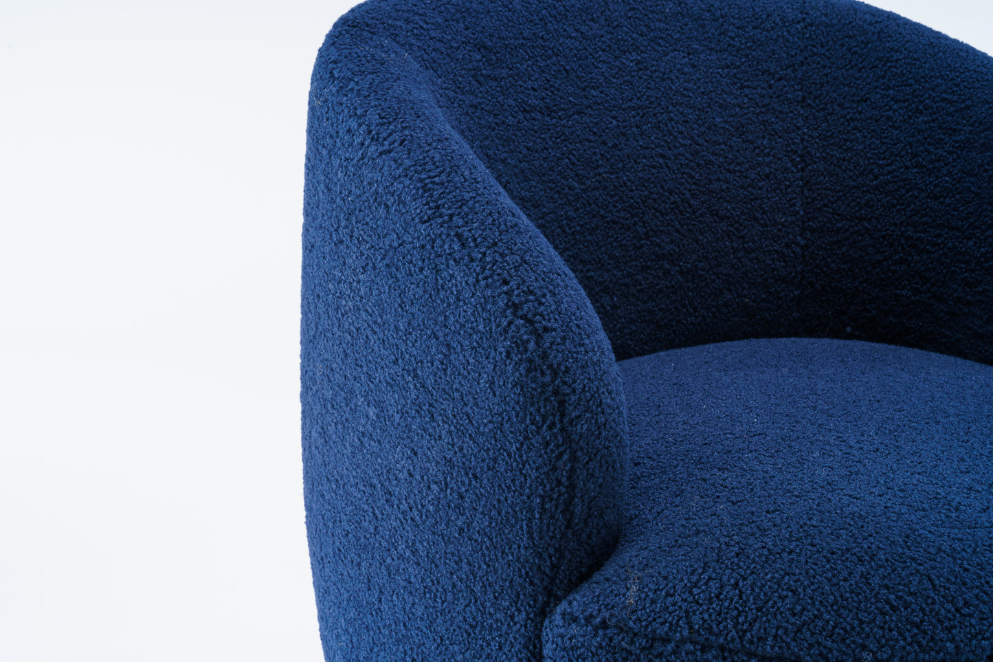 Teddy Fabric Swivel Accent Armchair