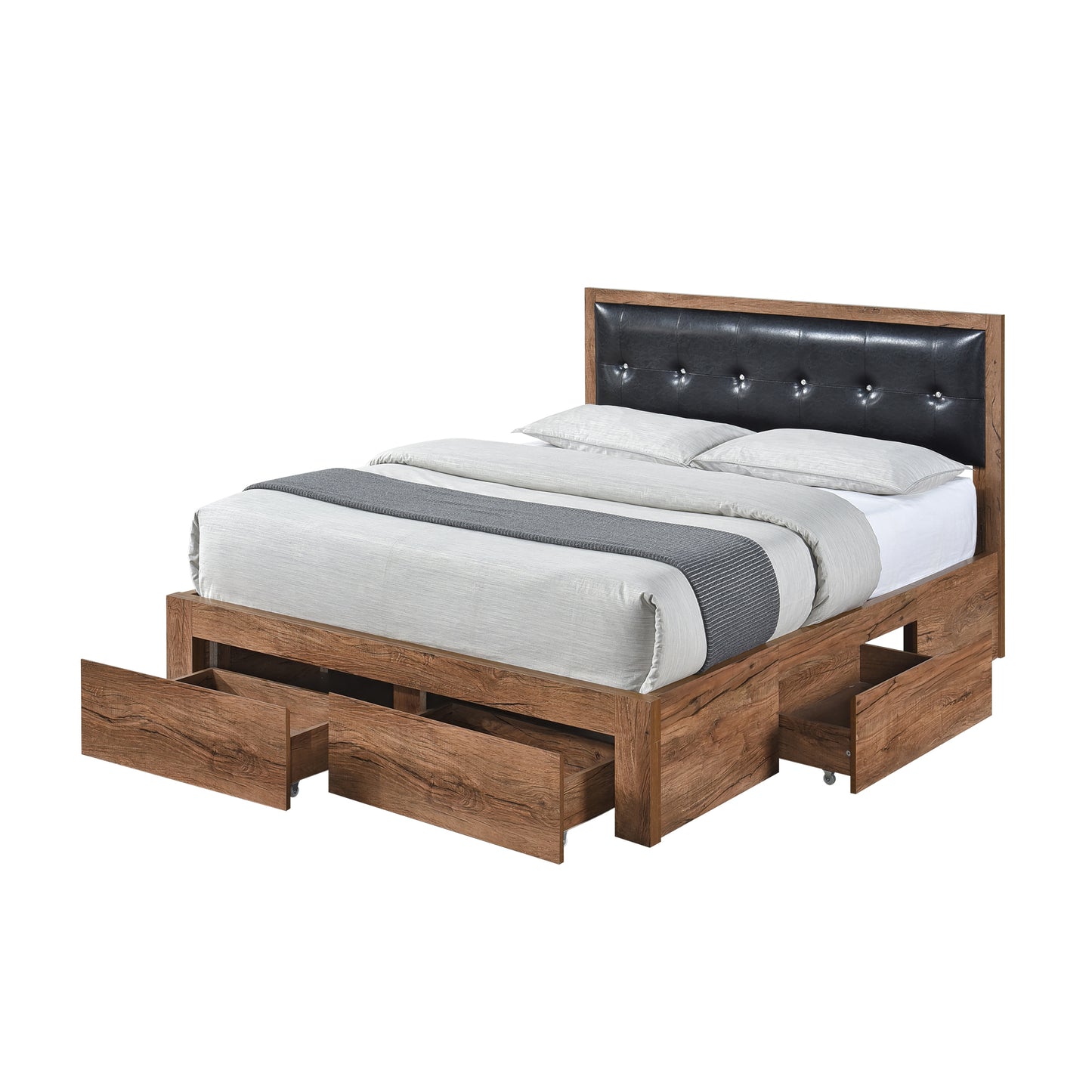 Modern Simplicity Queen Size Wood Platform Bed