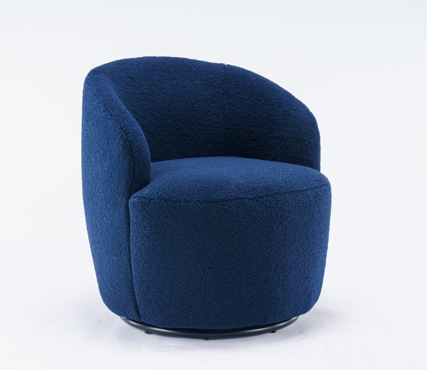 Teddy Fabric Swivel Accent Armchair