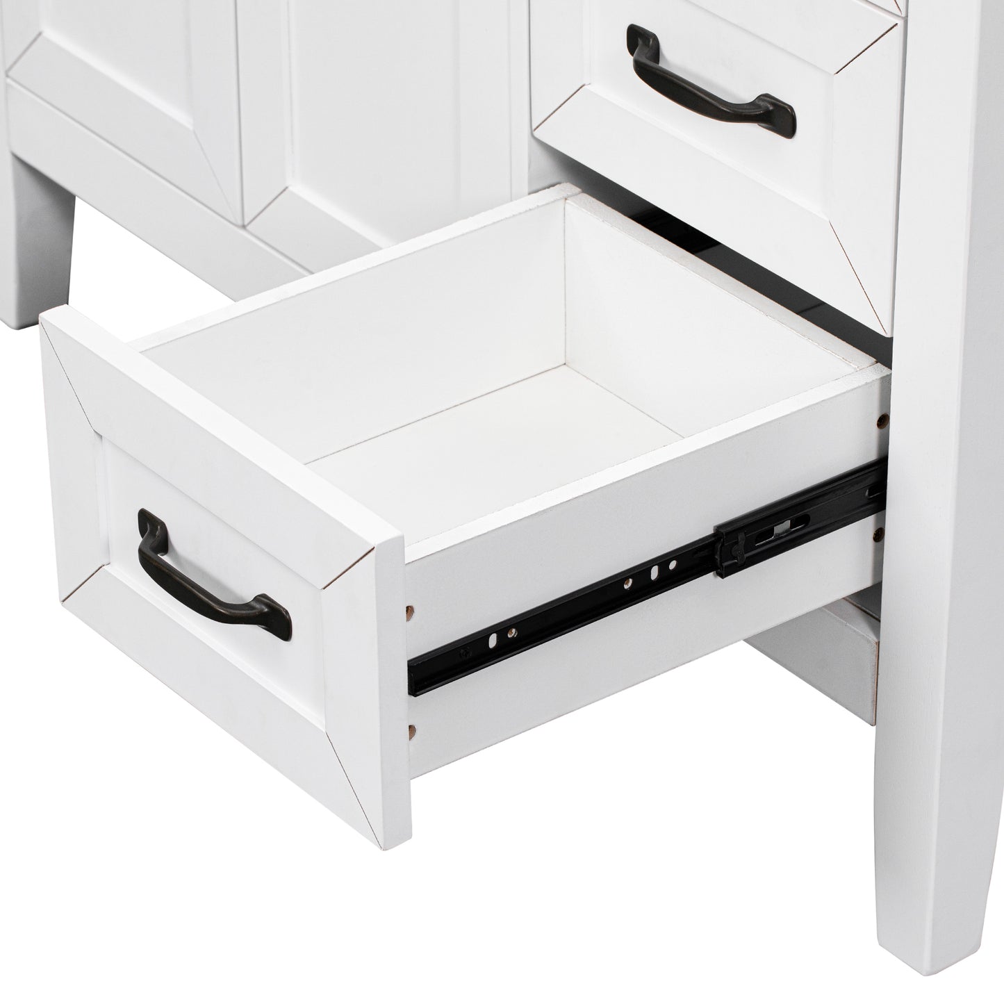 White Bathroom Vanity with Sink Combo