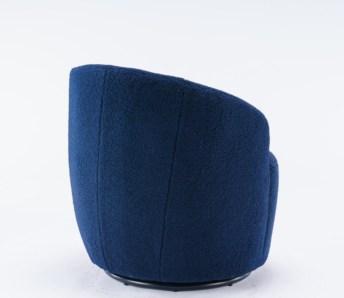 Teddy Fabric Swivel Accent Armchair