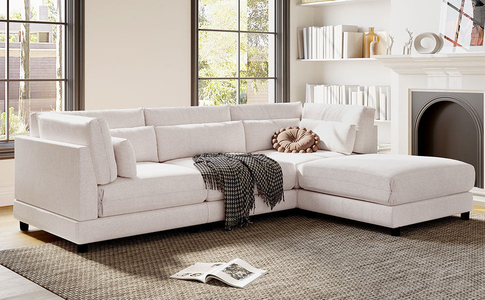 2 Pieces L-shaped Sofa