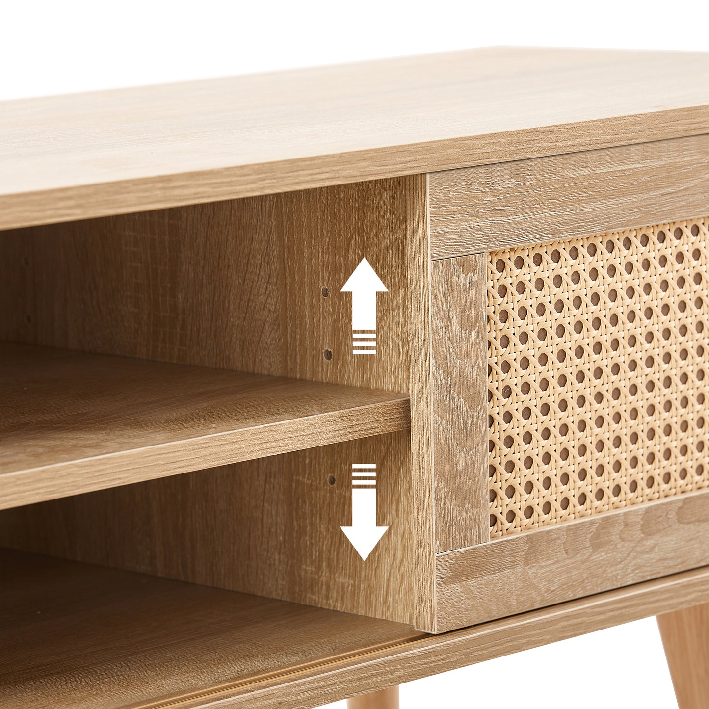 Double Sliding Doors TV Cabinet
